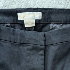 Michael Kors Womens Black Ankle Dress Pants Plus Size 18W Career Trousers